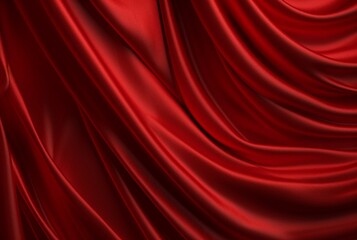Obraz premium luxury red fabric texture background. generative ai