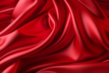 Obraz premium luxury red fabric texture background. generative ai
