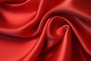 Obraz premium luxury red fabric texture background. generative ai