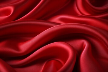 Obraz premium luxury red fabric texture background. generative ai