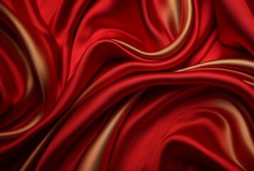 Obraz premium luxury red fabric texture background. generative ai