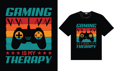 Gaming T shirt Design Vector file