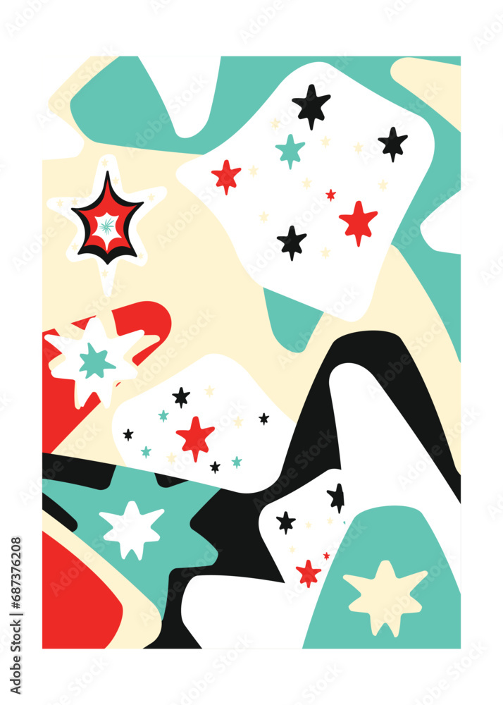 Poster abstract geometric pattern background design, modern neo geo pattern, vector geometric pattern desig