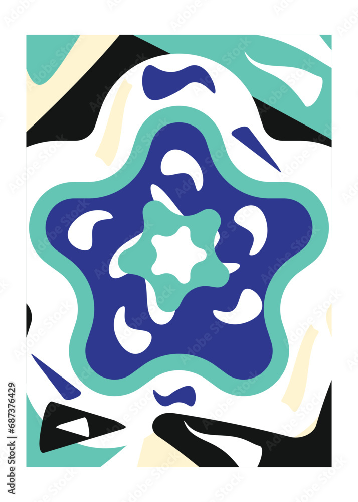 Poster abstract geometric pattern background design, modern neo geo pattern, vector geometric pattern desig
