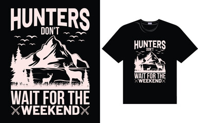 hunting t shirt design vector