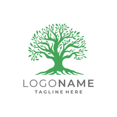 Tree logo template vector	