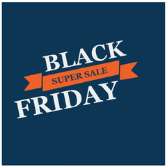 Black friday super sale icon illustration