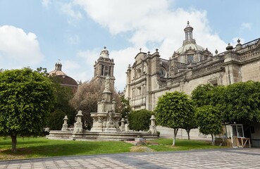 Obraz premium Remnant of the Aztec Empire found throughout modern-day Mexico City