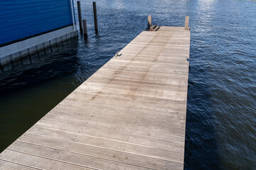 Fototapeta premium Wooden pier at the harbor