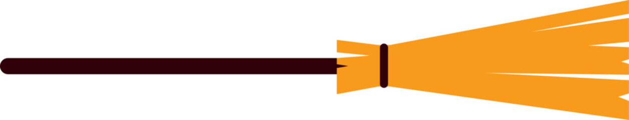 Broom  Vector Illustration and Flat Icon, etc.