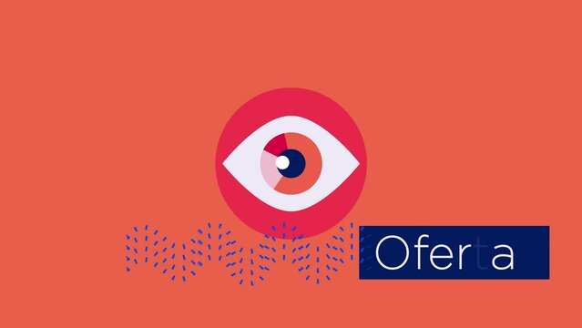 animaci&oacute;n ofertas ojo naranjas horizontal