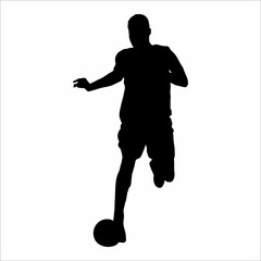 Silhouette of football player