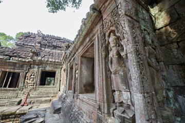 Fototapeta premium The overlooked Khmer temple of Banteay Kdei, Cambodia, built by Jayavarman VII