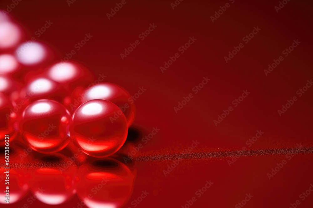Poster shiny pattern decorative design red background abstract