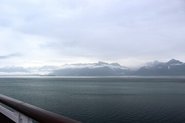 Glacier Bay on a cloudy morning