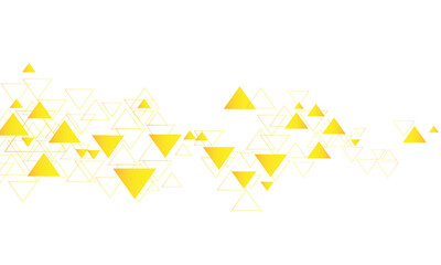 Abstract liquid shape Orange template Geometric triangle shape color vector background