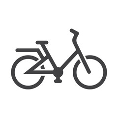 Bicycle. Bike icon vector. Cycling concept. Sign for bicycles path Isolated on white background. Trendy Flat style for graphic design, logo, Web site, social media, UI