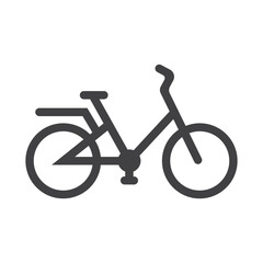 Bicycle. Bike icon vector. Cycling concept. Sign for bicycles path Isolated on white background. Trendy Flat style for graphic design, logo, Web site, social media, UI