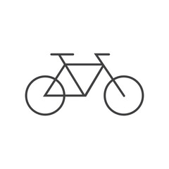 Bicycle. Bike icon vector. Cycling concept. Sign for bicycles path Isolated on white background. Trendy Flat style for graphic design, logo, Web site, social media, UI