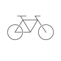 Bicycle. Bike icon vector. Cycling concept. Sign for bicycles path Isolated on white background. Trendy Flat style for graphic design, logo, Web site, social media, UI