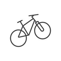 Bicycle. Bike icon vector. Cycling concept. Sign for bicycles path Isolated on white background. Trendy Flat style for graphic design, logo, Web site, social media, UI