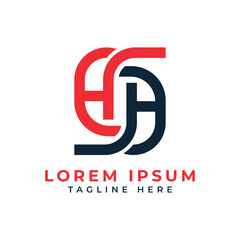 Obraz premium HH letter logo mark monogram creative design concept for business and company uses