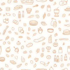 seasoning, food ingredients, Pattern, Background, Wallpaper, illustration, art