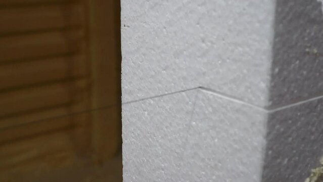 Hot wire cutting of foam plastic