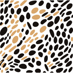 seamless leopard pattern design vector