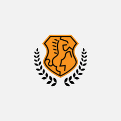 Horse standing logo