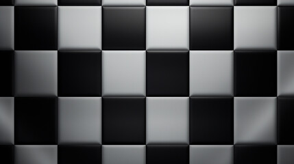 Fototapeta na wymiar Beautiful black and white checkered background