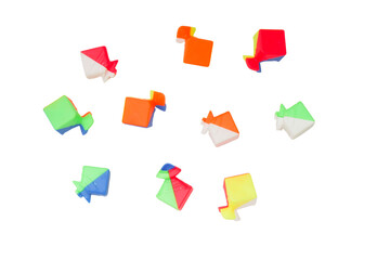 Cubes in the night sky isolated on a white background.png