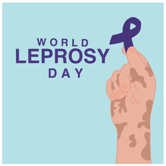 World leprosy day vector illustration