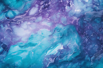 Purple and teal blue marble texture background.