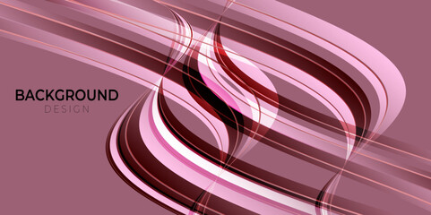 Pastel metallic pink geometric elements abstract background. Random shape glowing style. Vector illustration.