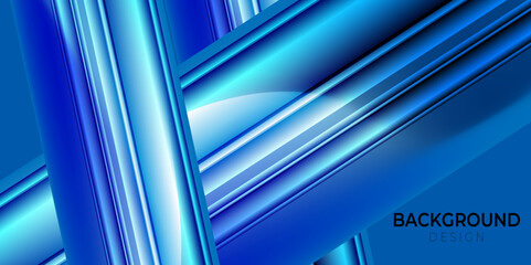 Diagonal shiny blue background with 3d modern trendy fresh color. Vector illustration.