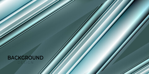 Obraz premium Light green smooth gradient color background with light diagonal shape. Glowing and shining element.