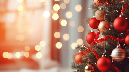 chrismas tree background poster