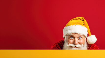 Naklejka premium chrismas santa background