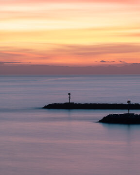 Sunset at Newport Beach, California © jia