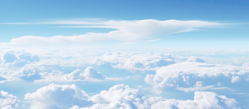 Clouds from an airplane view represent freedom, imagination, perspective, awe, wonder, and detachment from daily life.