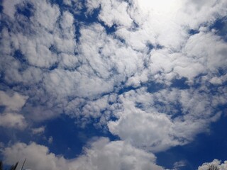 blue sky with clouds