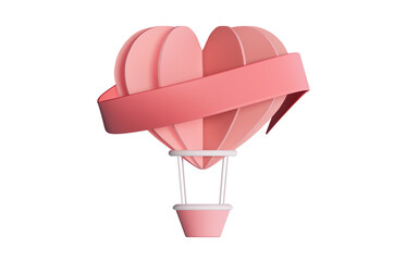 Valentine's Day festival with hearts and text space