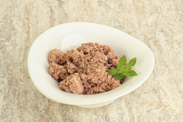 Canned tuna fish for salad