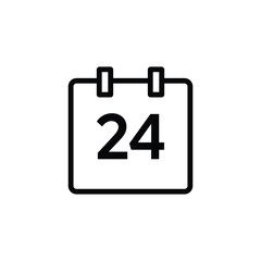 calendar icon simple vector editable