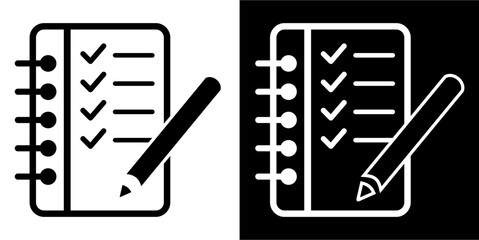 List, checklist icon. Common Material Design. Business icon. Black icon. Black logo. Line icon.