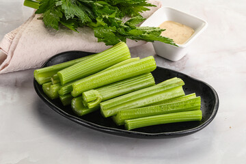 Vegan cuisine - dietary celery cticks