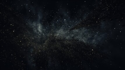 Fototapeta premium Black particle background. Generative AI