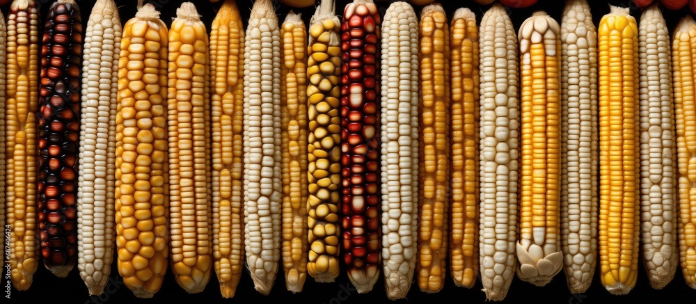 Poster seed corn patterns.