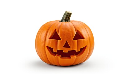 Isolated Halloween pumpkin. Generative AI